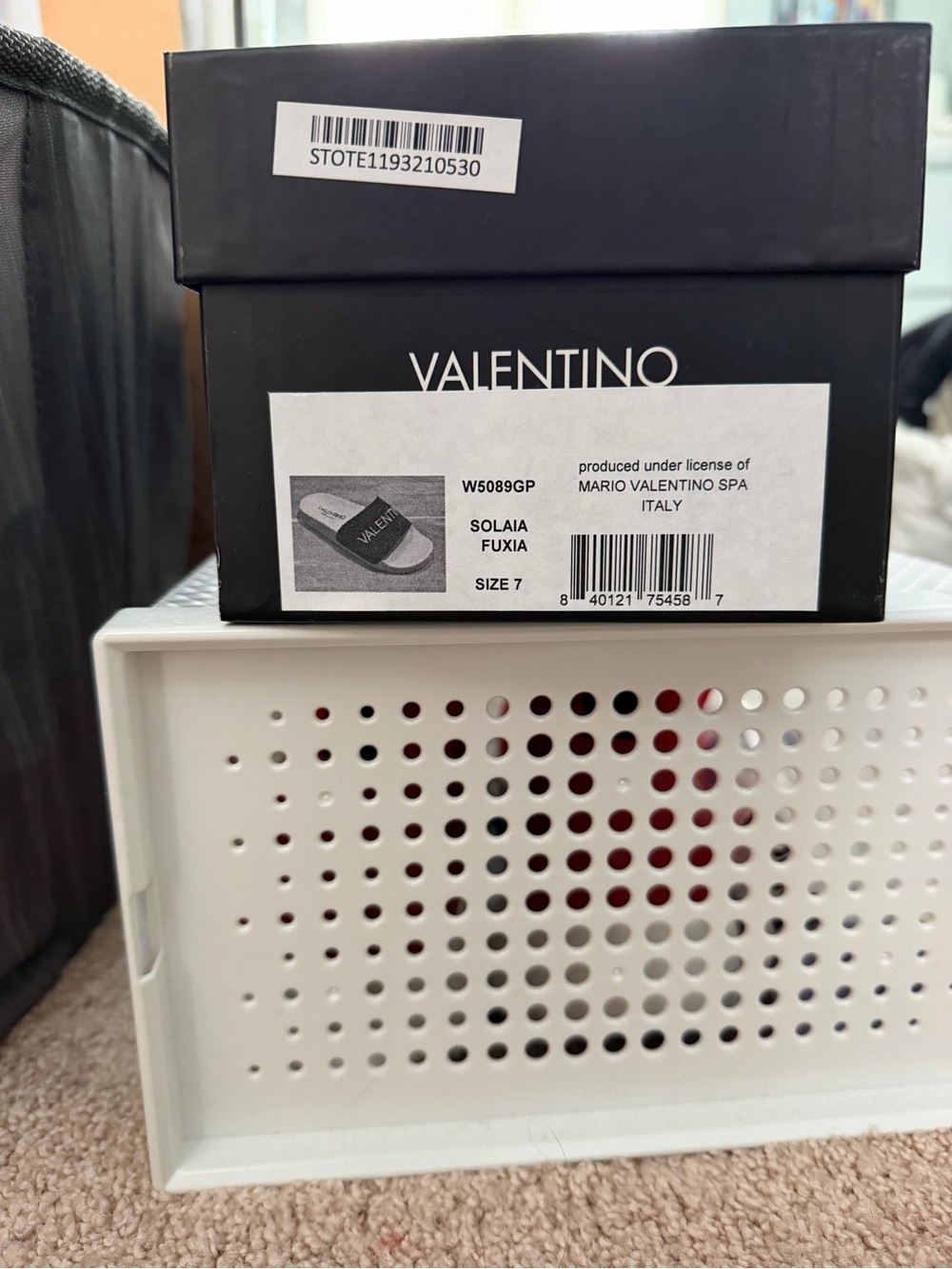 Valentino glitter slides